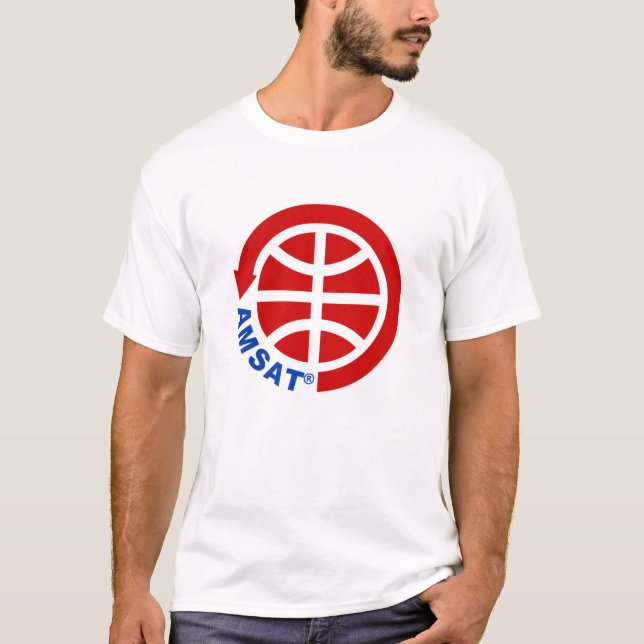 AMSAT Round Logo T-Shirt (Front)