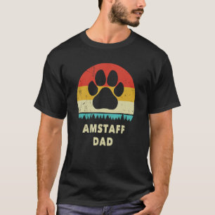 Amstaff Dad Men American Staffordshire Terrier V T-Shirt