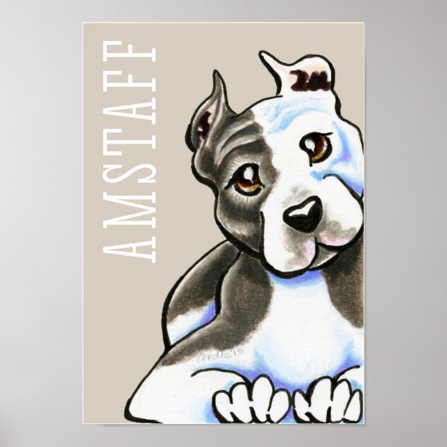 Amstaff Lean on Me (Type) Poster (Front)