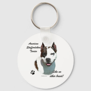 AmStaff Like No Other Breed Keychain