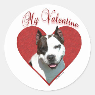AmStaff My Valentine - Sticker