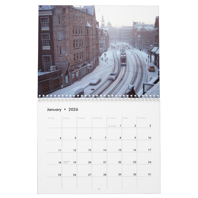 Amsterdam 2014 - Custom Printed Calendar (Jan 2026)