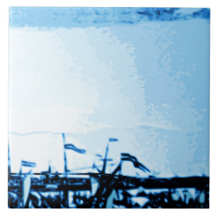 Amsterdam Antique Ships Delftware Vintage Look B5 Tile