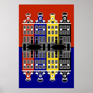 Amsterdam Architecture - Merchants' houses Poster