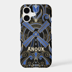 Amsterdam Art Deco   Windmills Custom Name