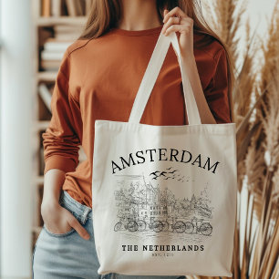 Amsterdam Beautiful Vintage Landscape Tote Bag