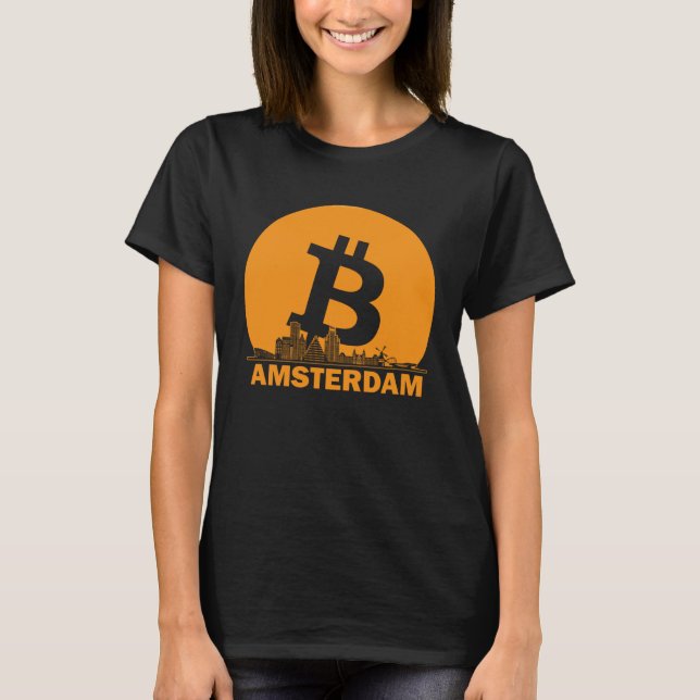 Amsterdam Bitcoin Maximalist  Bitcoin Amsterdam Sk T-Shirt (Front)
