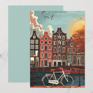 Amsterdam Canal Houses Invitation