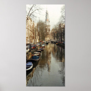 Amsterdam Canal Poster