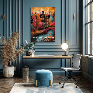 Amsterdam: Channel Magic and Culture Poster