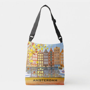 Amsterdam City Canal Autumn Colourful Fall Bag