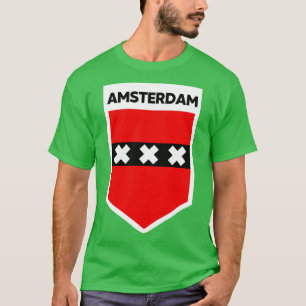 Amsterdam City Flag Emblem T-Shirt