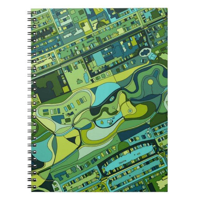 Amsterdam City Structure Map Notebook (Front)