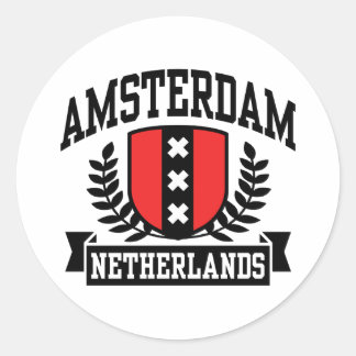 Amsterdam Classic Round Sticker