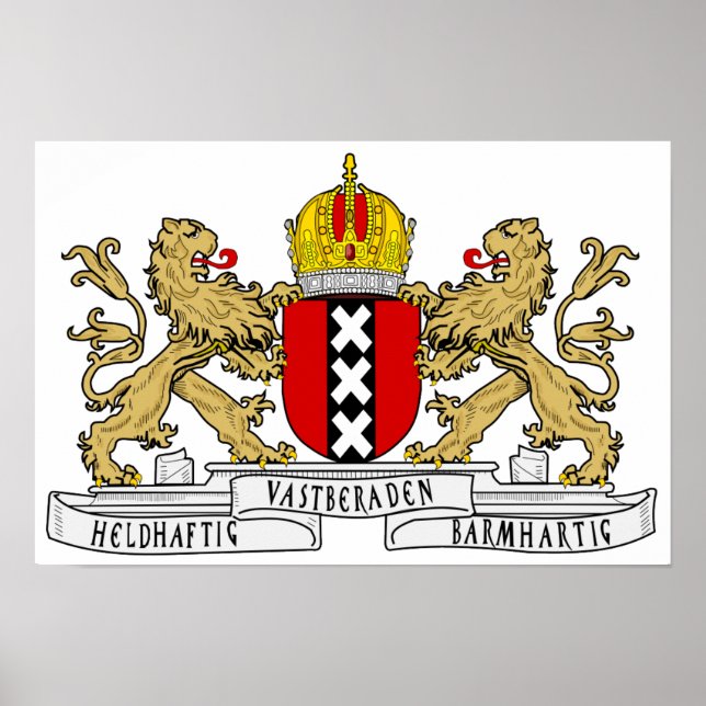 Amsterdam Coat of Arms Poster (Front)