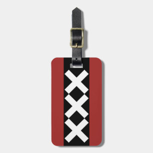 Amsterdam Coat of Arms symbol. Luggage Tag