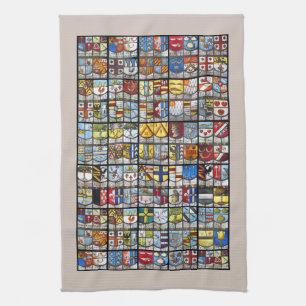 Amsterdam Coat of Arms Windows Tea Towel