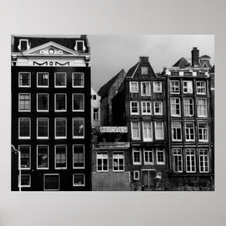Amsterdam Coffee Shop B/W Art Print