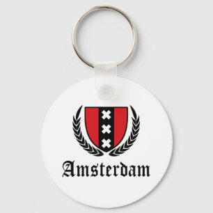 Amsterdam Crest Key Ring