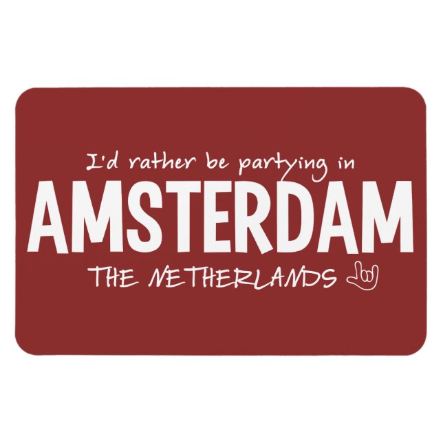AMSTERDAM custom colour magnet (Horizontal)