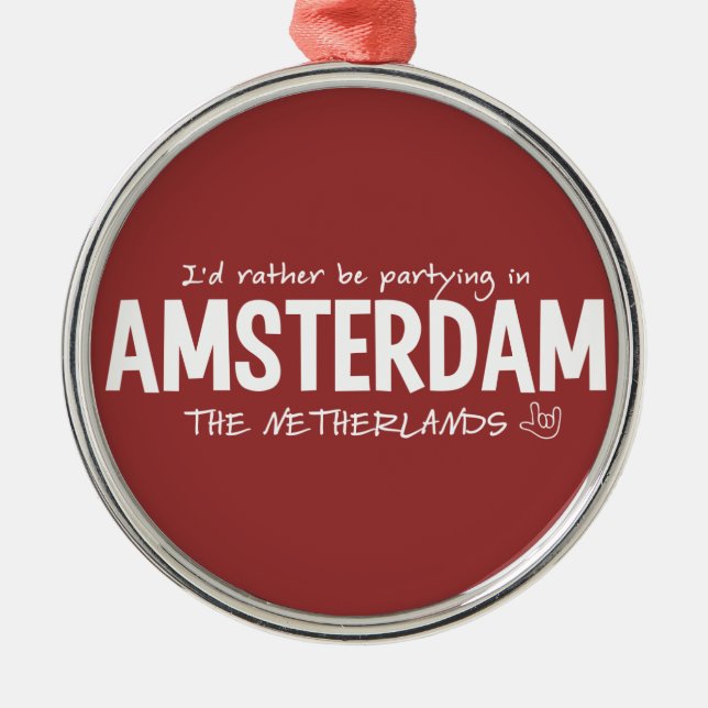 AMSTERDAM custom colour ornament (Front)
