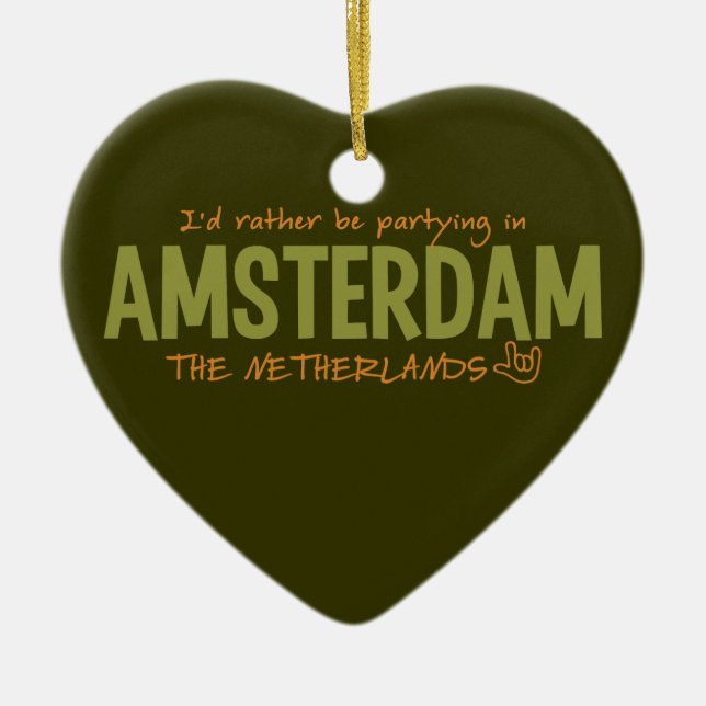AMSTERDAM custom colour ornament (Front)