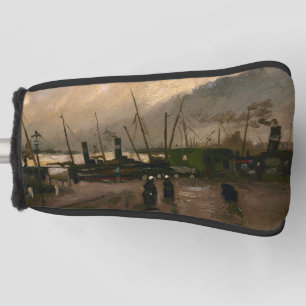 Amsterdam Fishermen's Harbour Storm by Vincent Gog Golf Head Cover