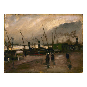 Amsterdam Fishermen's Harbour Storm by Vincent Gog Photo Print