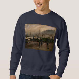 Amsterdam Fishermen's Harbour Storm by Vincent Gog Sweatshirt