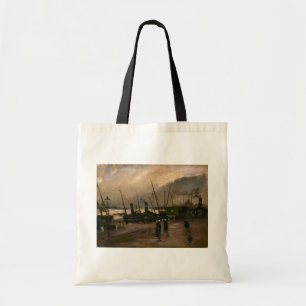 Amsterdam Fishermen's Harbour Storm by Vincent Gog Tote Bag