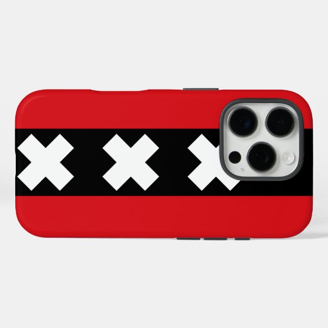 Amsterdam Flag Case-Mate iPhone Case (Back (Horizontal))
