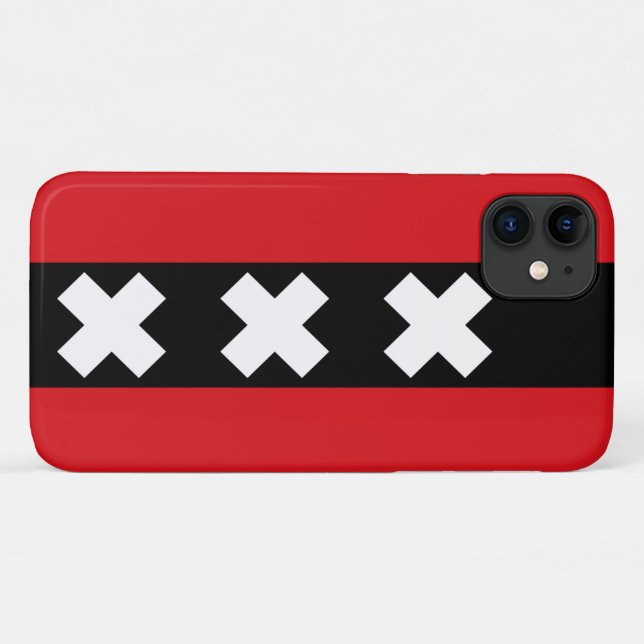 Amsterdam Flag Case-Mate iPhone Case (Back (Horizontal))