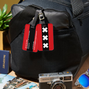 Amsterdam Flag Luggage Tag
