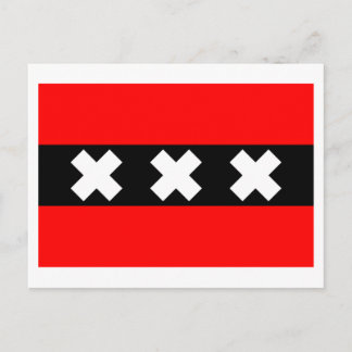 Amsterdam Flag Postcard