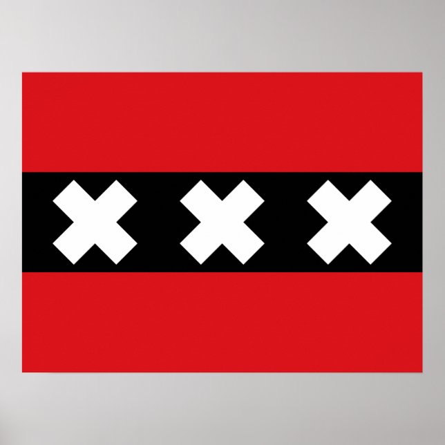 Amsterdam Flag Poster (Front)