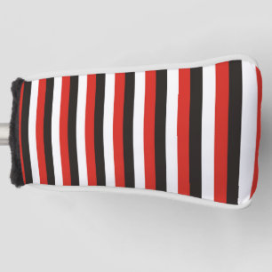 amsterdam flag stripes pattern red white black net golf head cover
