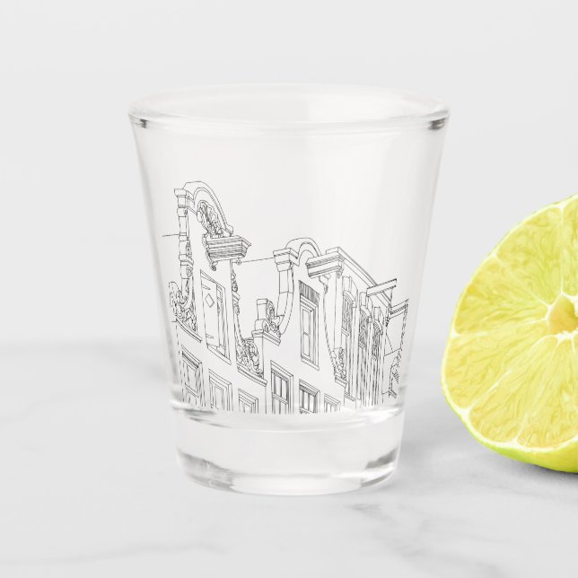 Amsterdam Gabbles Latte Mug Shot Glass (Front)