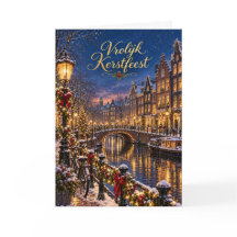 Amsterdam Grachten Vrolijk Kerstfeest