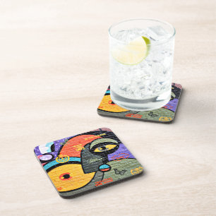 Amsterdam Graffiti, colorful and cool, Coaster