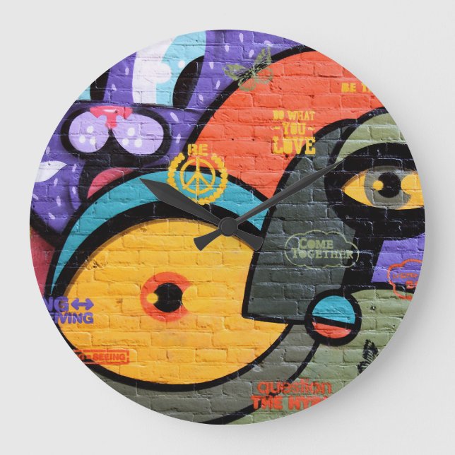Amsterdam Graffiti Large Clock (Front)