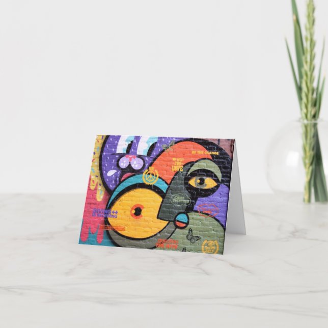 Amsterdam Graffiti Notecard (Front)