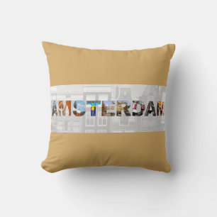 Amsterdam Holland Travel Canal Photos Cushion