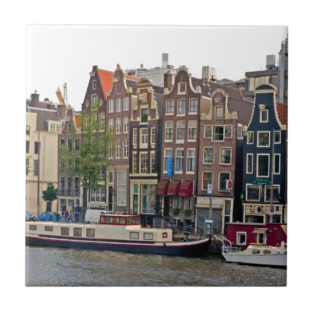 Amsterdam, houses on the canal tile (Front)