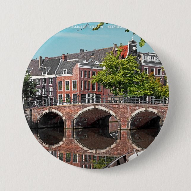 Amsterdam - Keizersgracht 7.5 Cm Round Badge (Front)