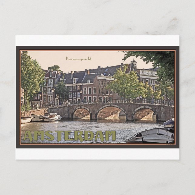 Amsterdam - Keizersgracht Postcard (Front)