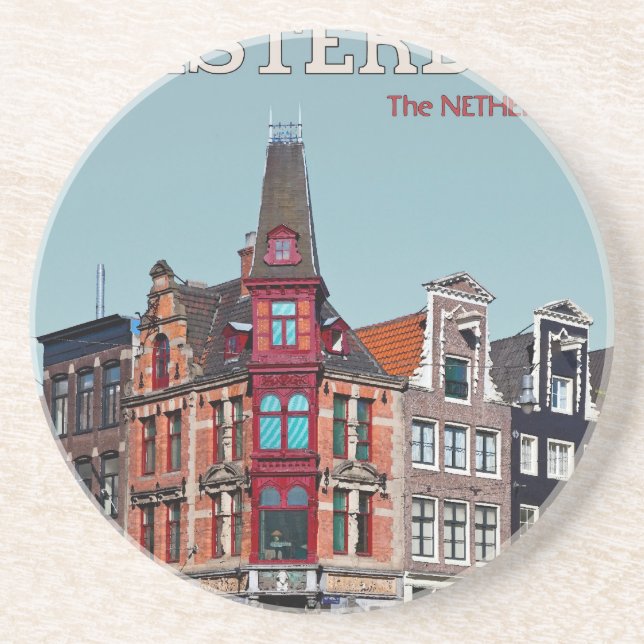 Amsterdam - Leidsestraat - Keizersgracht Coaster (Front)