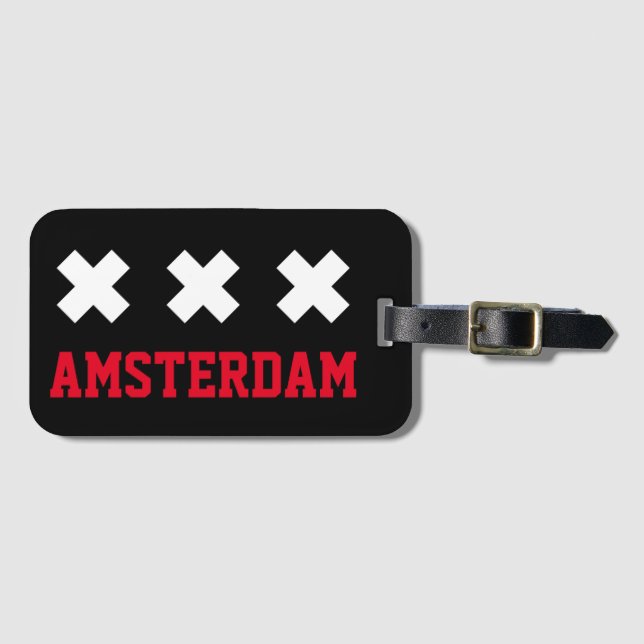 Amsterdam Luggage Tag (Front Horizontal)