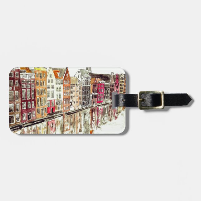 Amsterdam Luggage Tag (Front Horizontal)