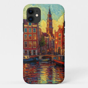 Amsterdam Luminous Canal Dutch Art Sanctuary Case-Mate iPhone Case