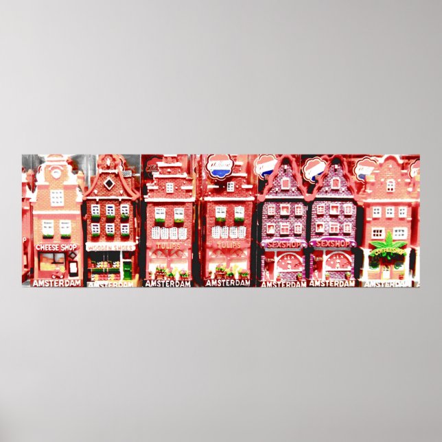 Amsterdam Miniature Houses Poster (Front)